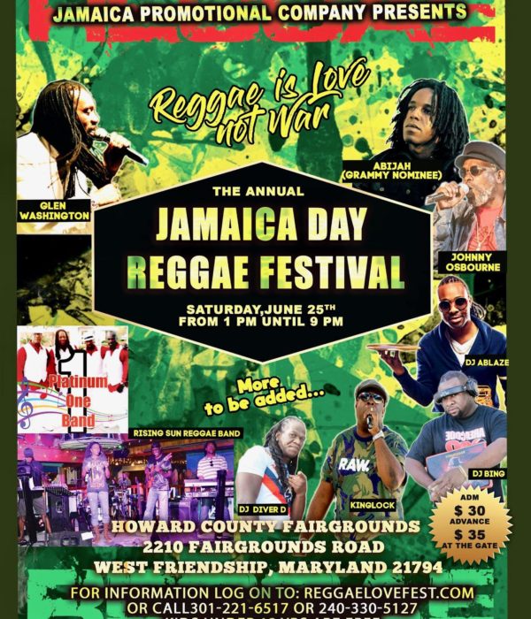 - Reggae Love Festival - Maryland